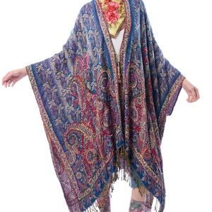 NWT Aratta Raelynn Poncho Wrap Kimono Shawl Scarf